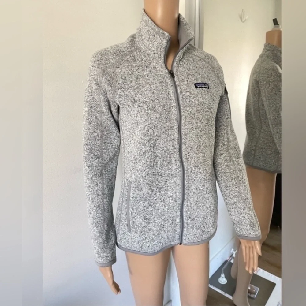 Patagonia Better Sweater Full Zip Jacket Womens Size M Birch White - Picture 2 of 7
